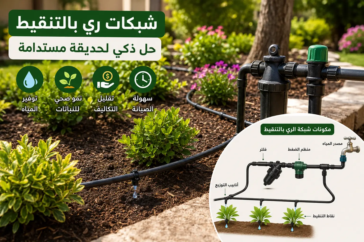شبكات ري بالتنقيط