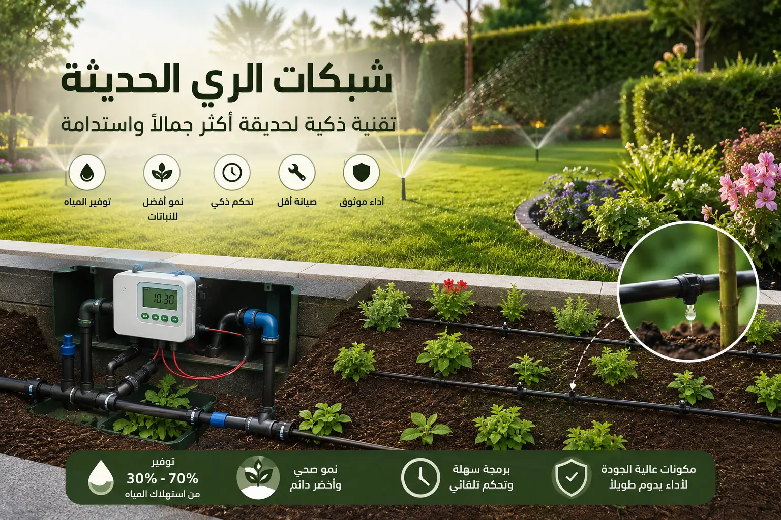 شبكات الري الحديثة